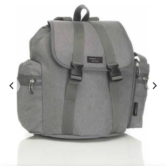 Storksak Handbags - Storksak Unisex Diaper Backpack with Trolley Sleeve, detachable bottle pouch